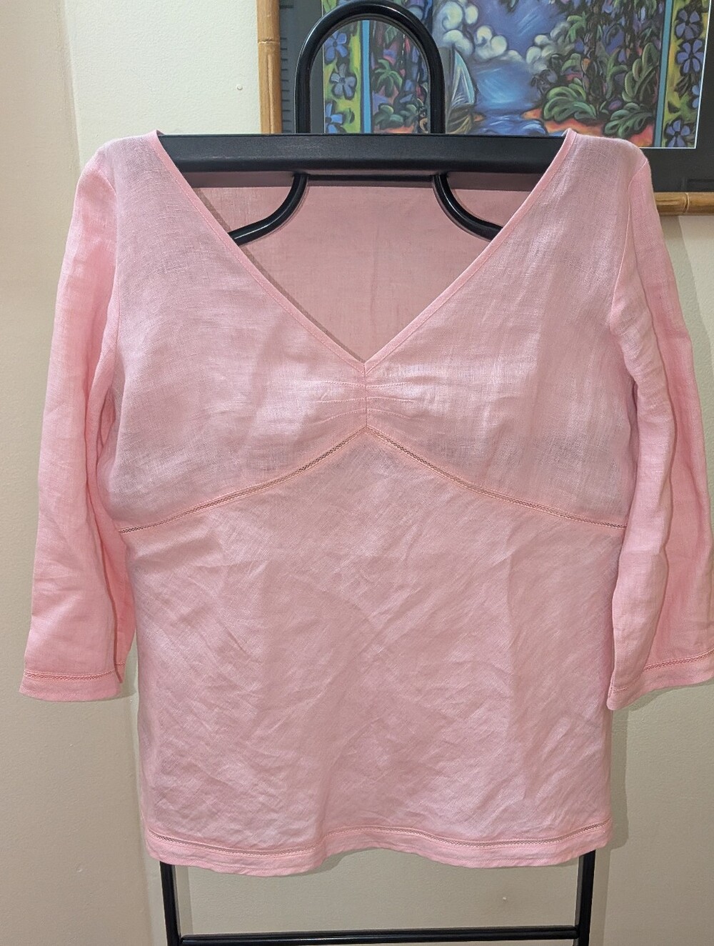 Ann Taylor SZ 12 Irish Linen Blouse. Excellent Condition.